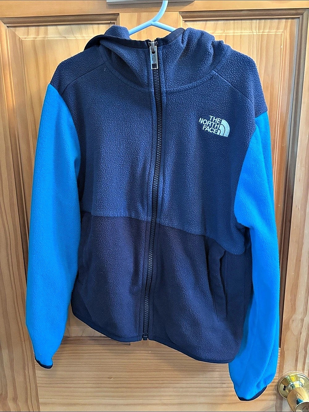 The North Face Denali Hoodie Boys 7/8 Blue Fleece Hoodie